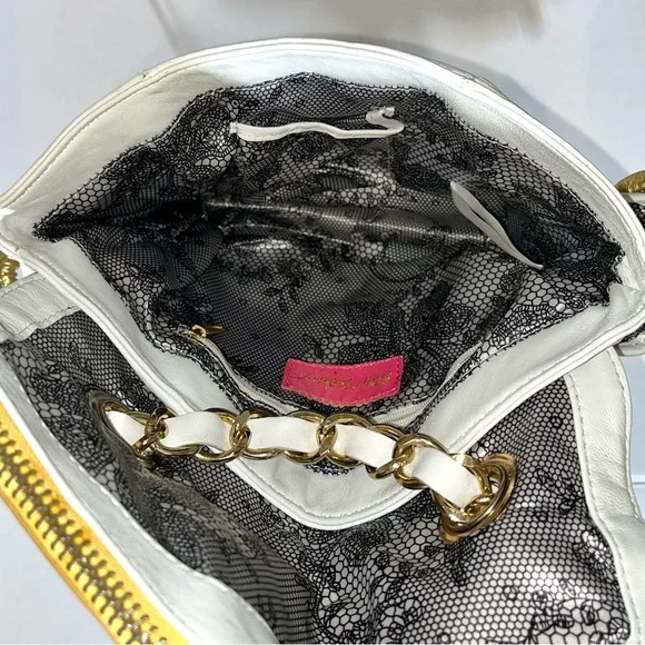 Betsey Johnson Vintage Y2K Cow Leather Bag - Picture 8 of 12